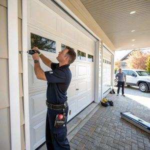 Garage Doors Plus technician providing expert installation service