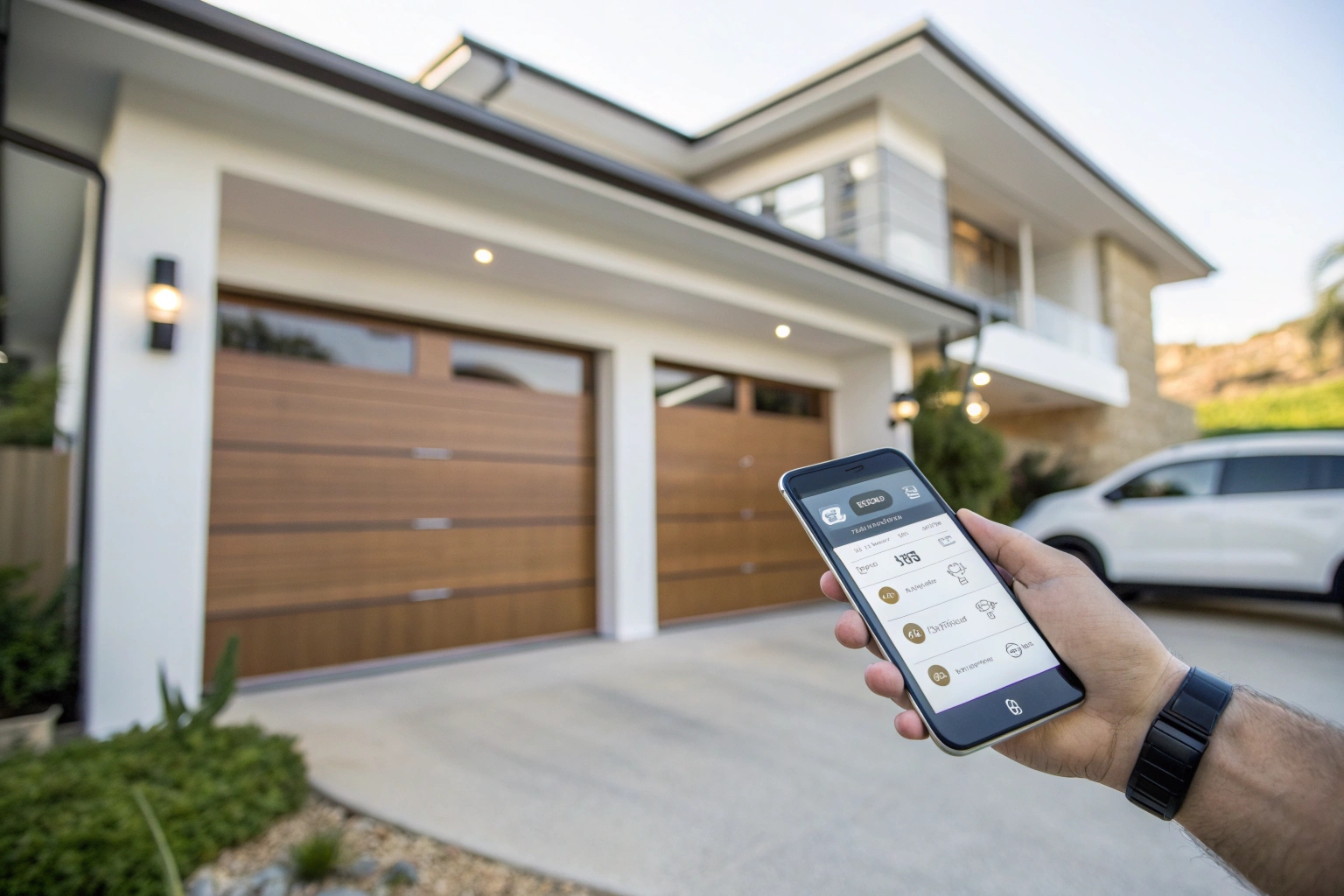 Smart garage door remote controls with smartphone integration Northern Beaches