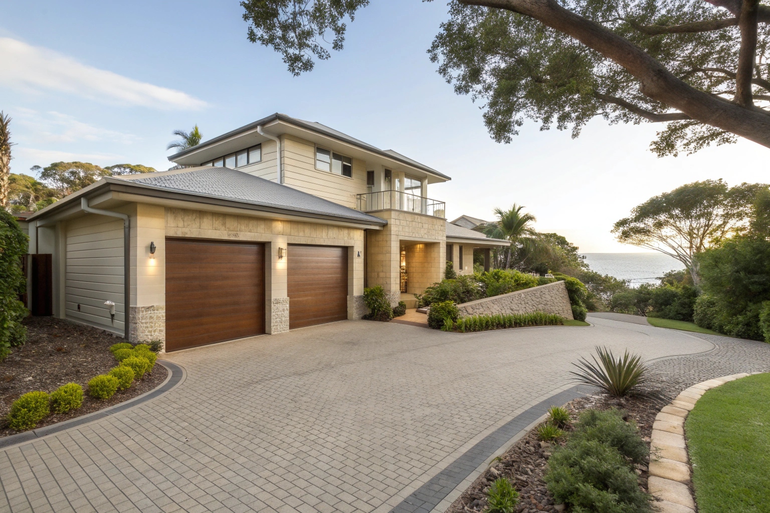 Quality B&D garage doors on Northern Beaches coastal home