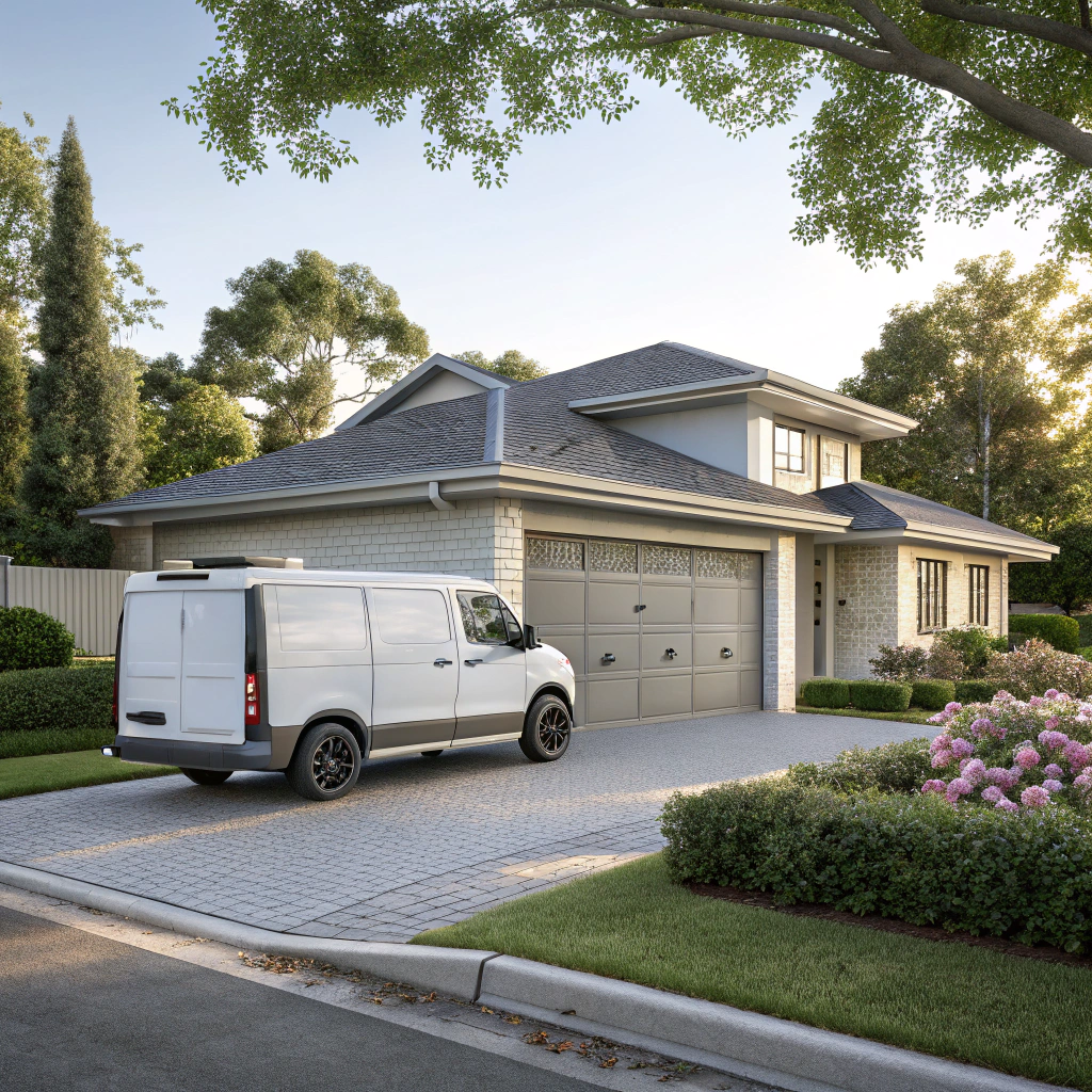 Garage Doors Plus Northern Beaches technician arriving at a St Ives Chase residential home for a garage door installation